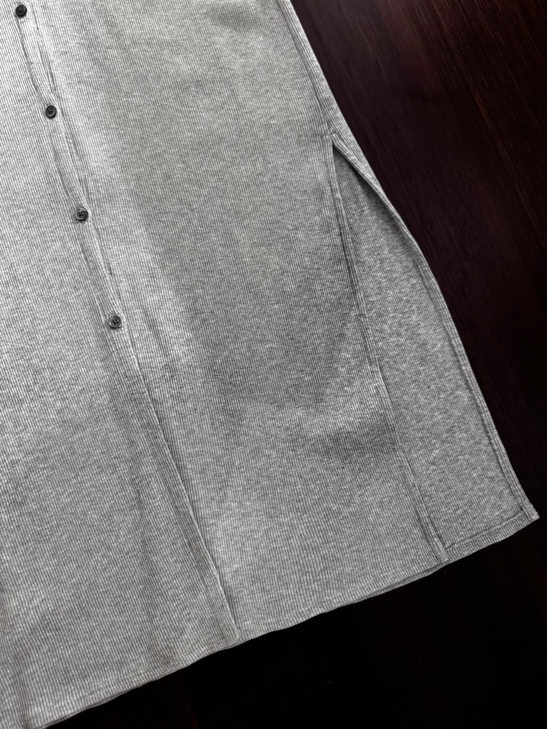 띠어리 골지 맥시 롱 원피스 가디건 상품이미지3