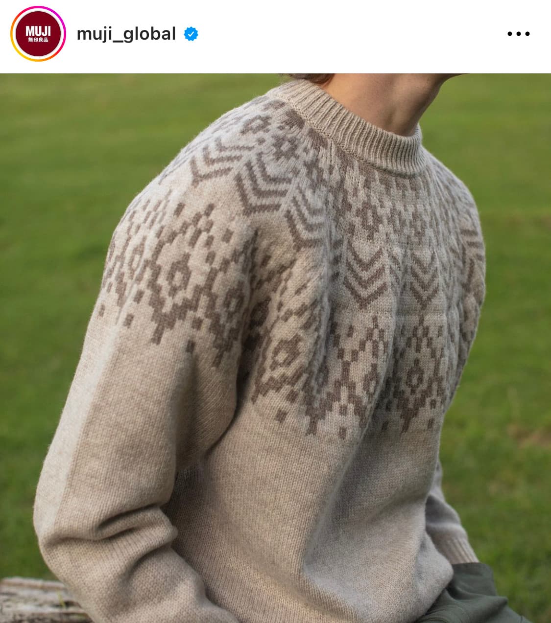 무인양품 노르딕 스웨터 / 모리걸 할모리 상품이미지6