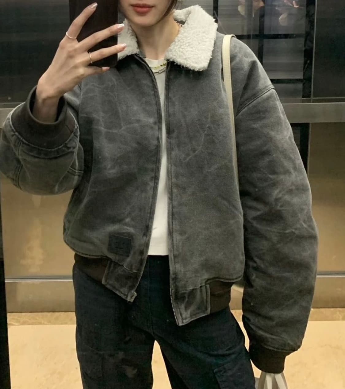 아크네 스튜디오 캔버스 봄버 S사이즈 택보유 코리아 정발 상품이미지1