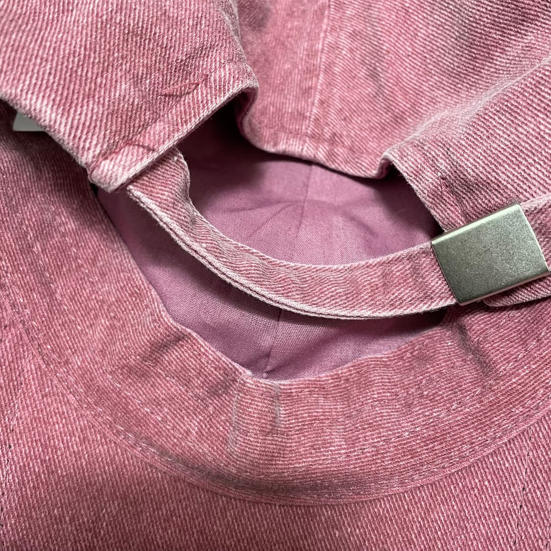 Bauf 빈티지 피그먼트 핑크 볼캡 모자 상품이미지3