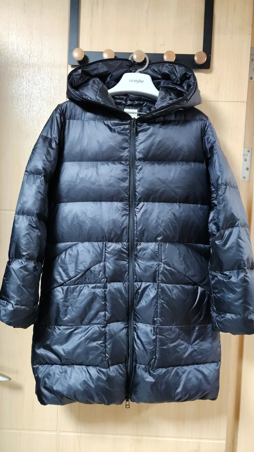 플리츠 플리즈 이세이미야케 롱패딩 블랙 55~66 상품이미지1