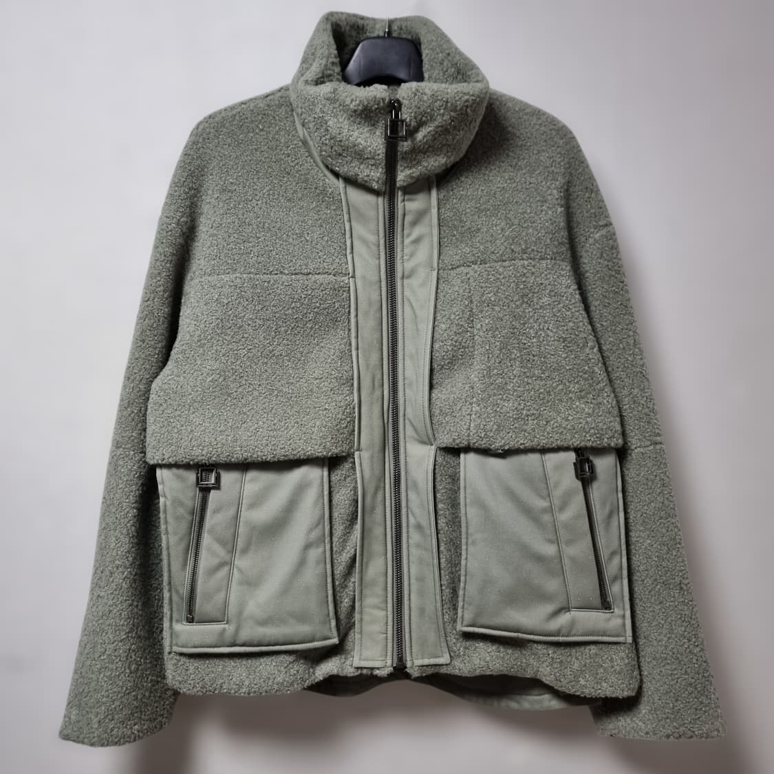 우영미 그린 스탠드 카라 자켓 100 상품이미지1