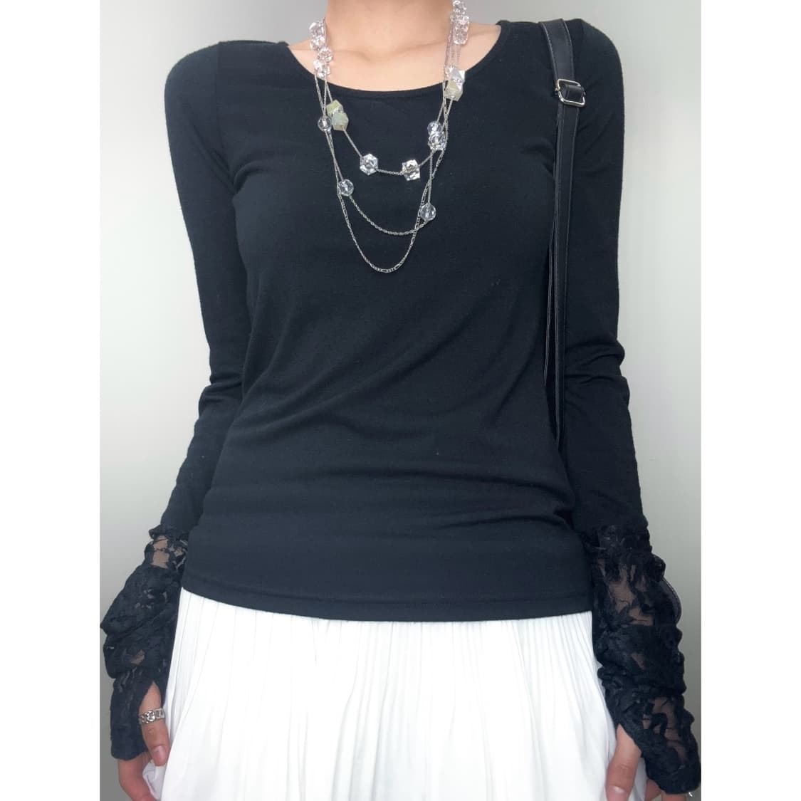 빈티지 블랙 롱슬리브 이너 상품이미지1