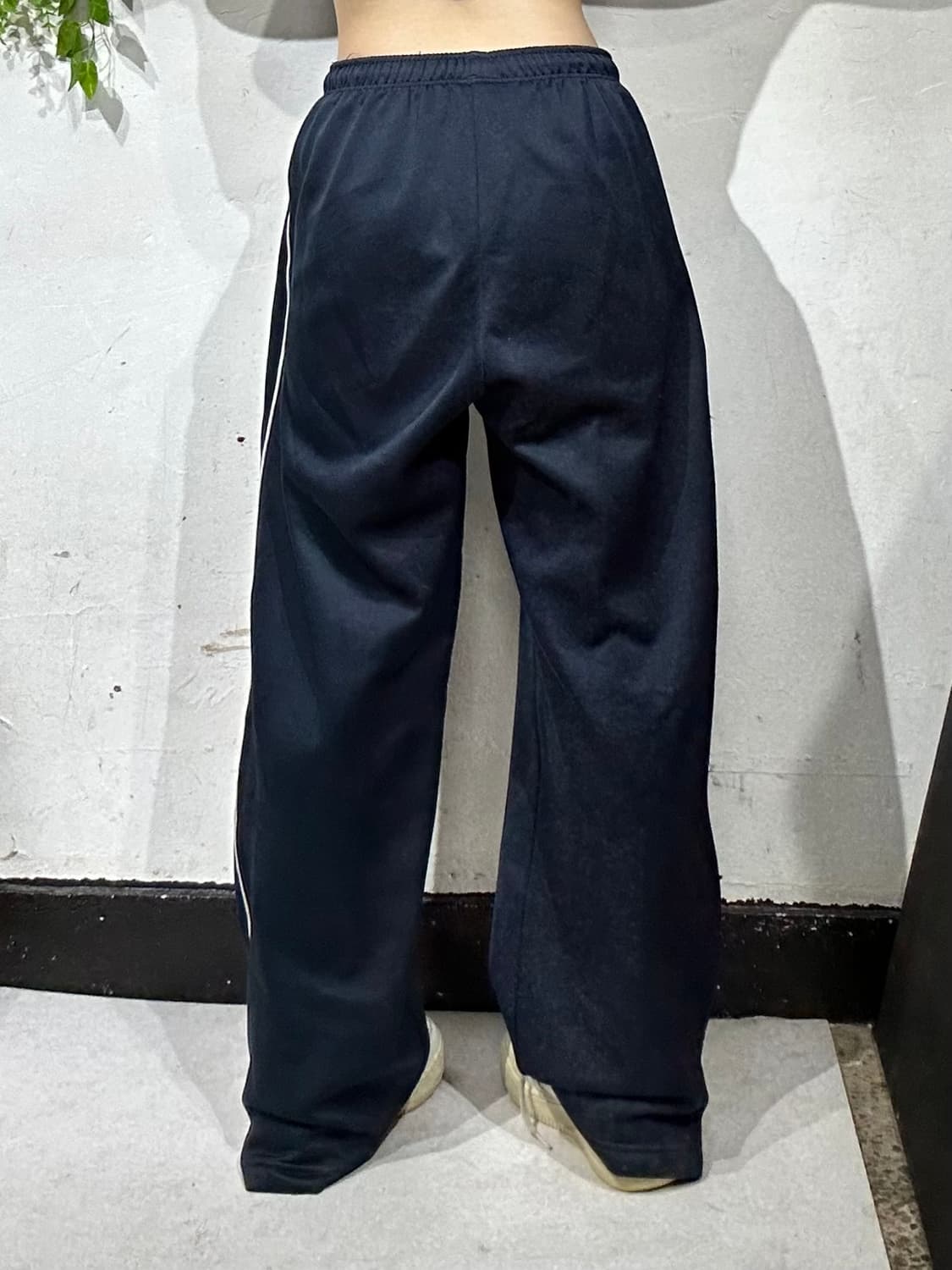 00s 나이키 사이드 라인 화이트 와이드 추리닝 바지 트레이닝 팬츠 L 상품이미지3