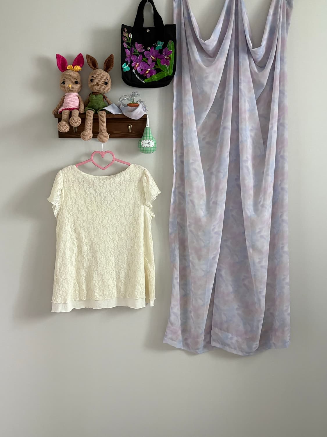 아이보리 레이스 블라우스 상품이미지3