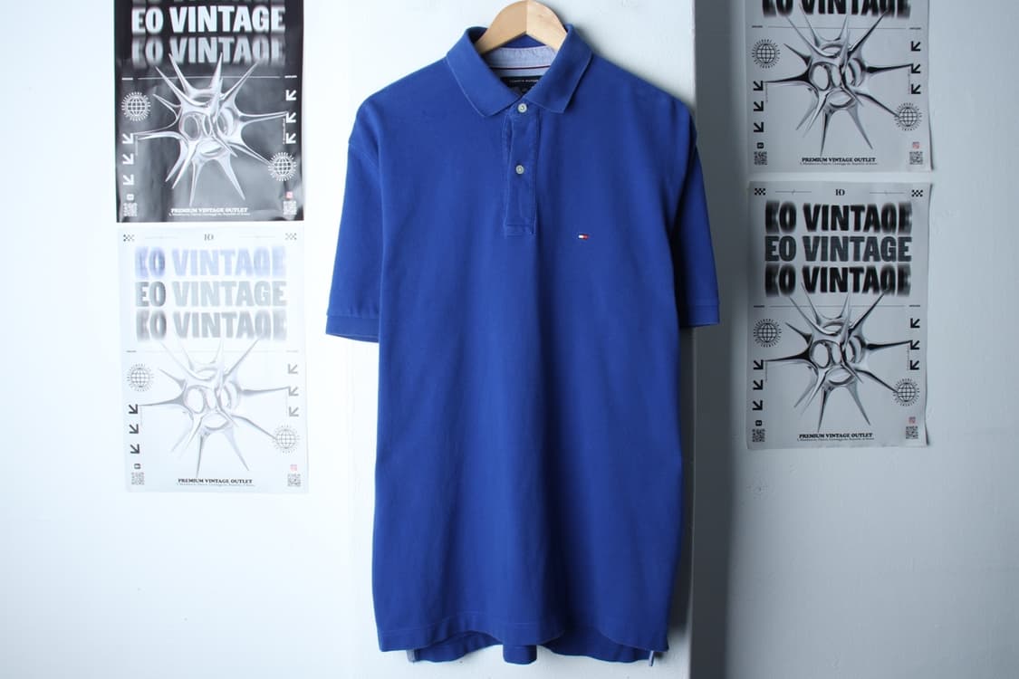 (L-2XL) 타미힐피거 반팔 카라 티셔츠 빅사이즈 블루-199992 상품이미지2