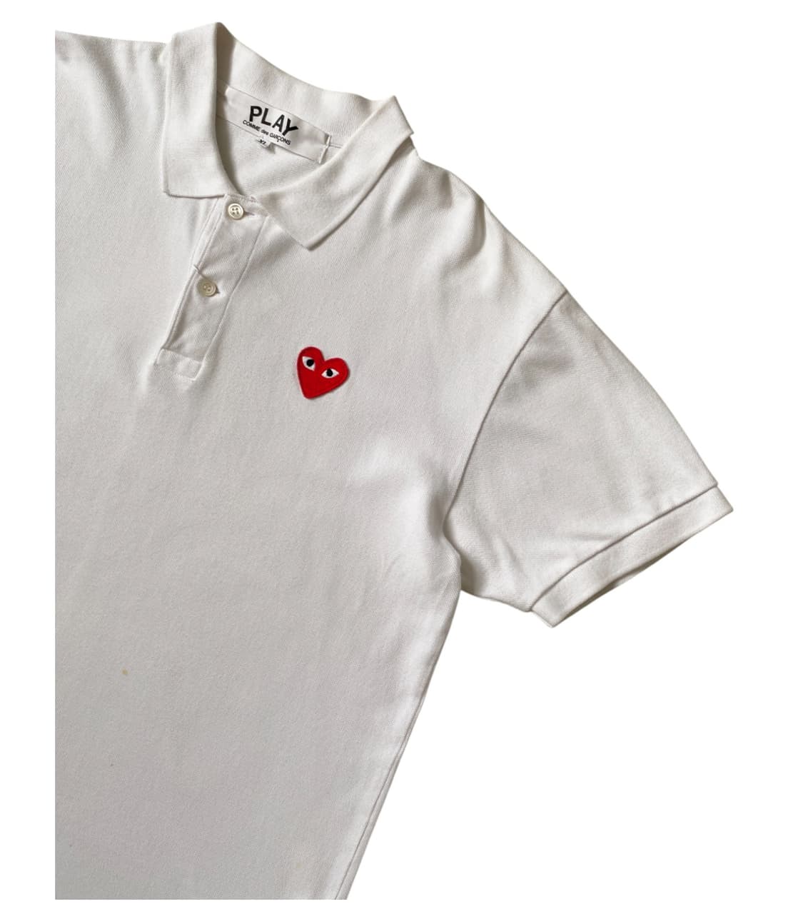 꼼데가르송 카라 1/2 티셔츠 (Woman XL) 상품이미지4
