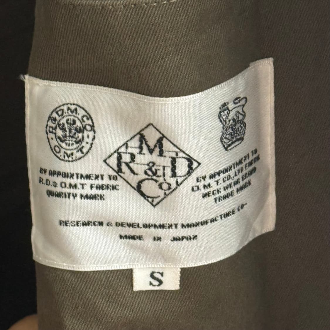 R&D.M.Co 카키 트렌치코트 S 상품이미지2