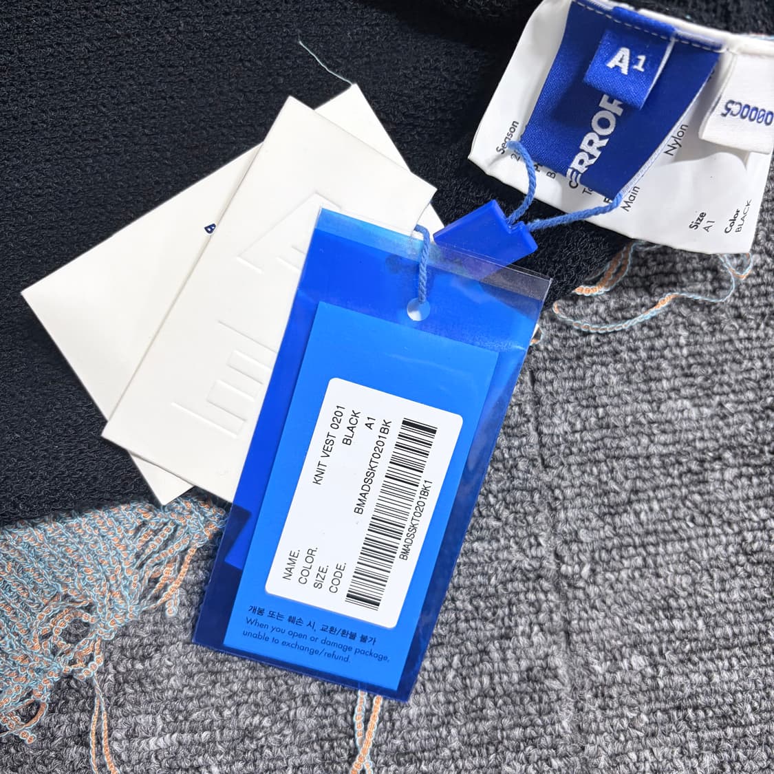 아더에러 23ss 새브라 니트 베스트 A1 새상품 상품이미지4
