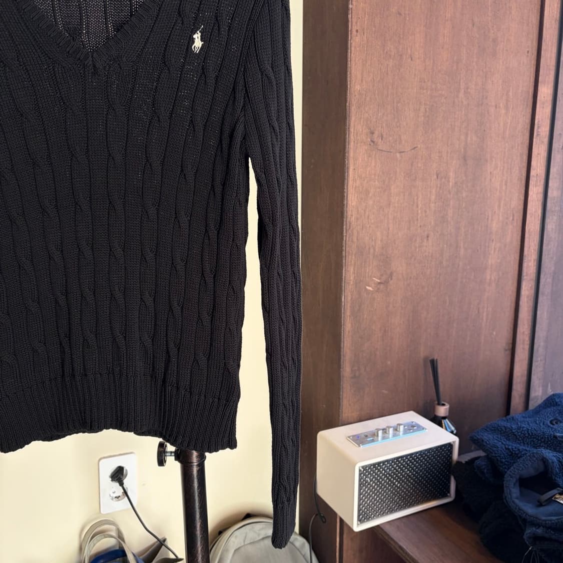 15407 - 폴로 랄프로렌 블랙 케이블 브이넥 니트 상품이미지4