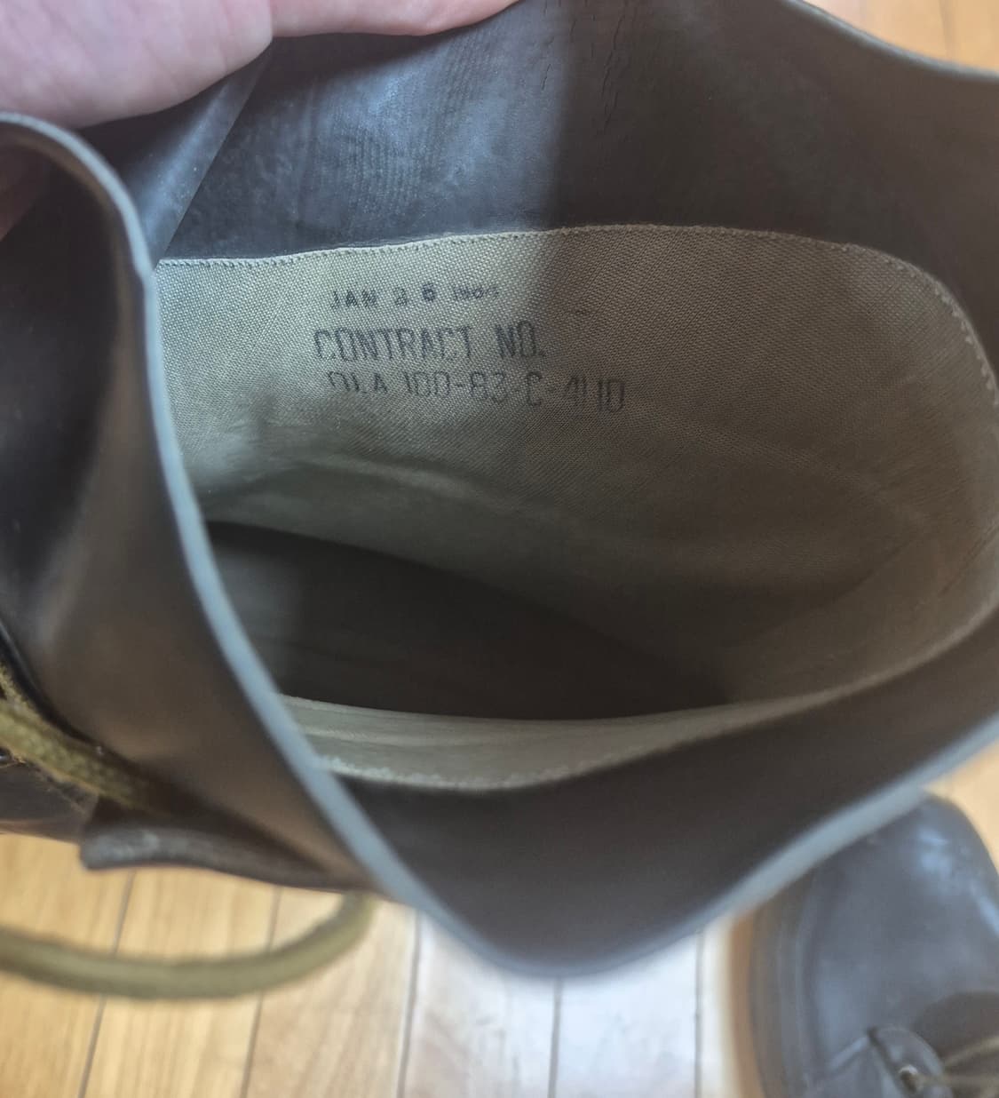 60-70s 미군 보급용 버니부츠 블랙 상품이미지5