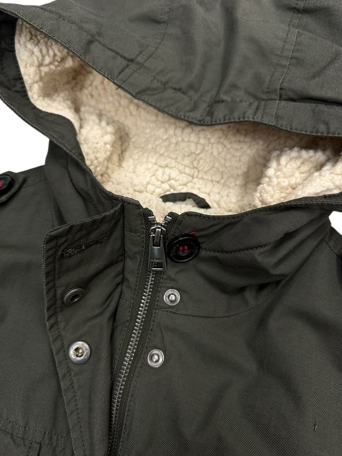 리바이스 뽀글이기모 야상자켓 카키 (여성M) 상품이미지3