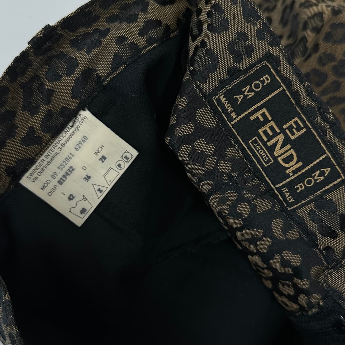 펜디 레오파드 로고 스커트 상품이미지7