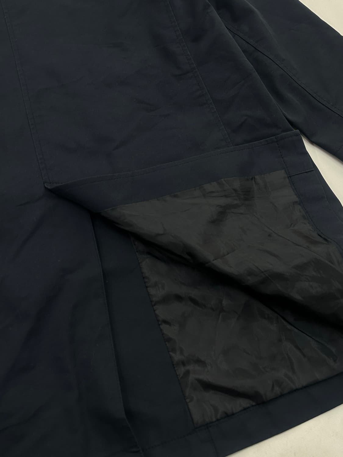 재팬 유니클로 네이비 미디 트렌치 코트 그런지 아메카지 하구미 사와코 상품이미지7