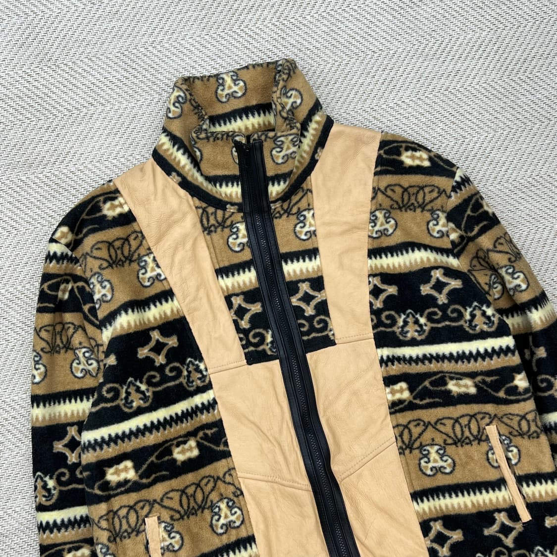 웨스턴 패턴 레더 플리스 r2808 상품이미지3