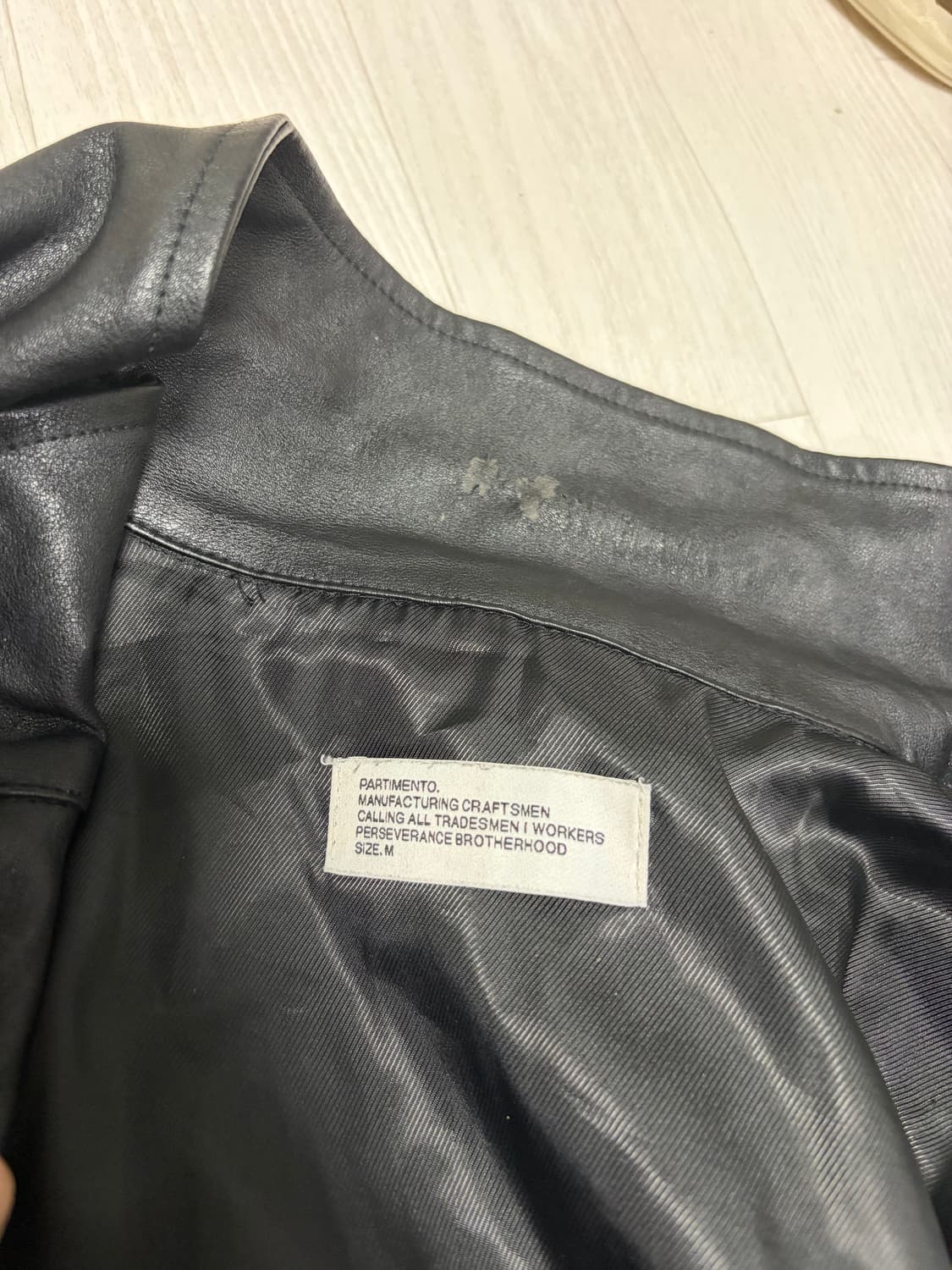 파르티멘토 비건 레더 자켓 상품이미지3