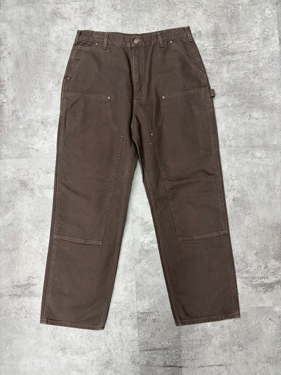 10s 칼하트 dkb 브라운 더블니 워크 팬츠 상품이미지1