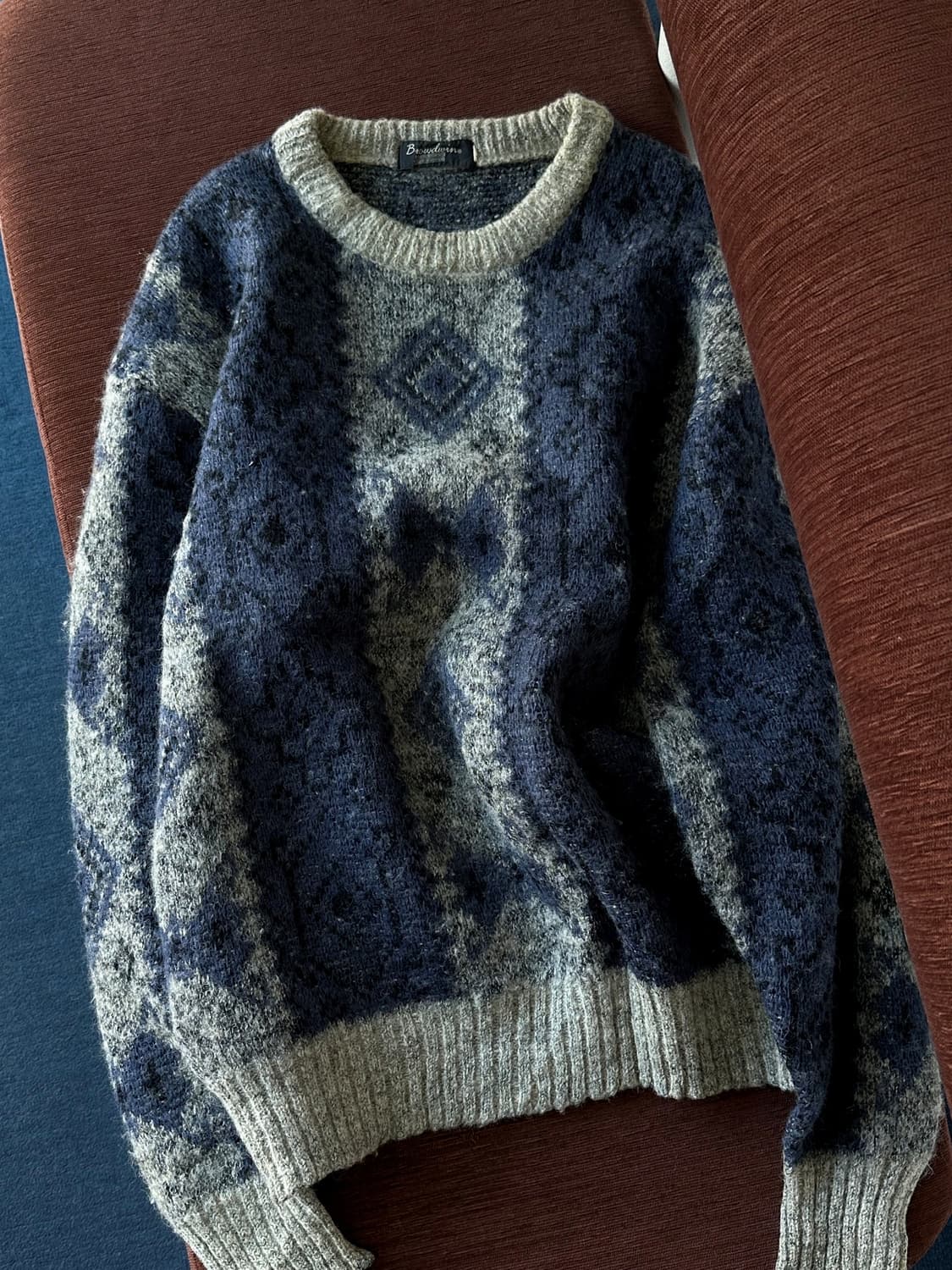 Dry fabric design pattern knit P/O 상품이미지3