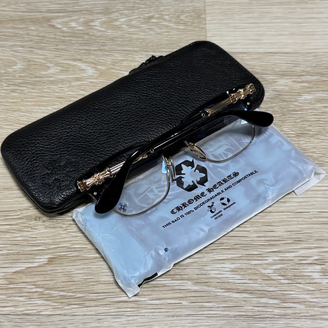 [S+급/53mm] 크롬하츠 보넨노이슈어 2 안경 블랙/골드 상품이미지10