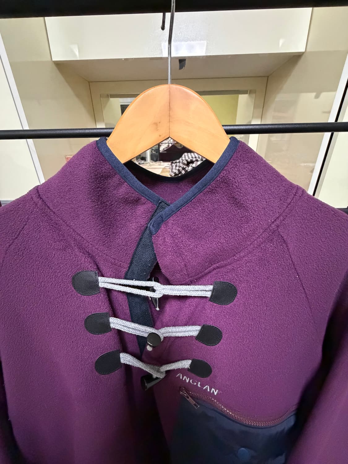 앵글런 플리스 토글 하프 상의 상품이미지2