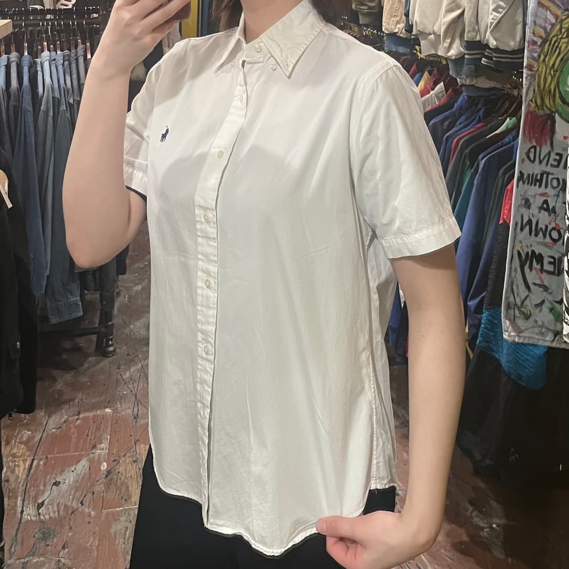 [HI] 폴로 반팔셔츠 화이트 상품이미지4