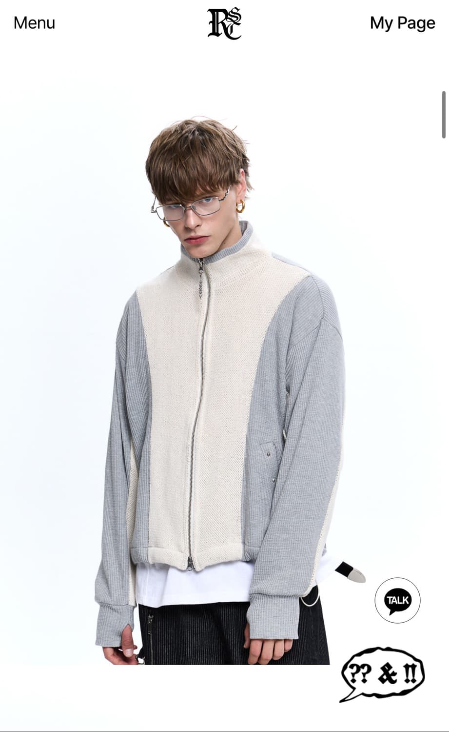 rssc 니트 집업 상품이미지2