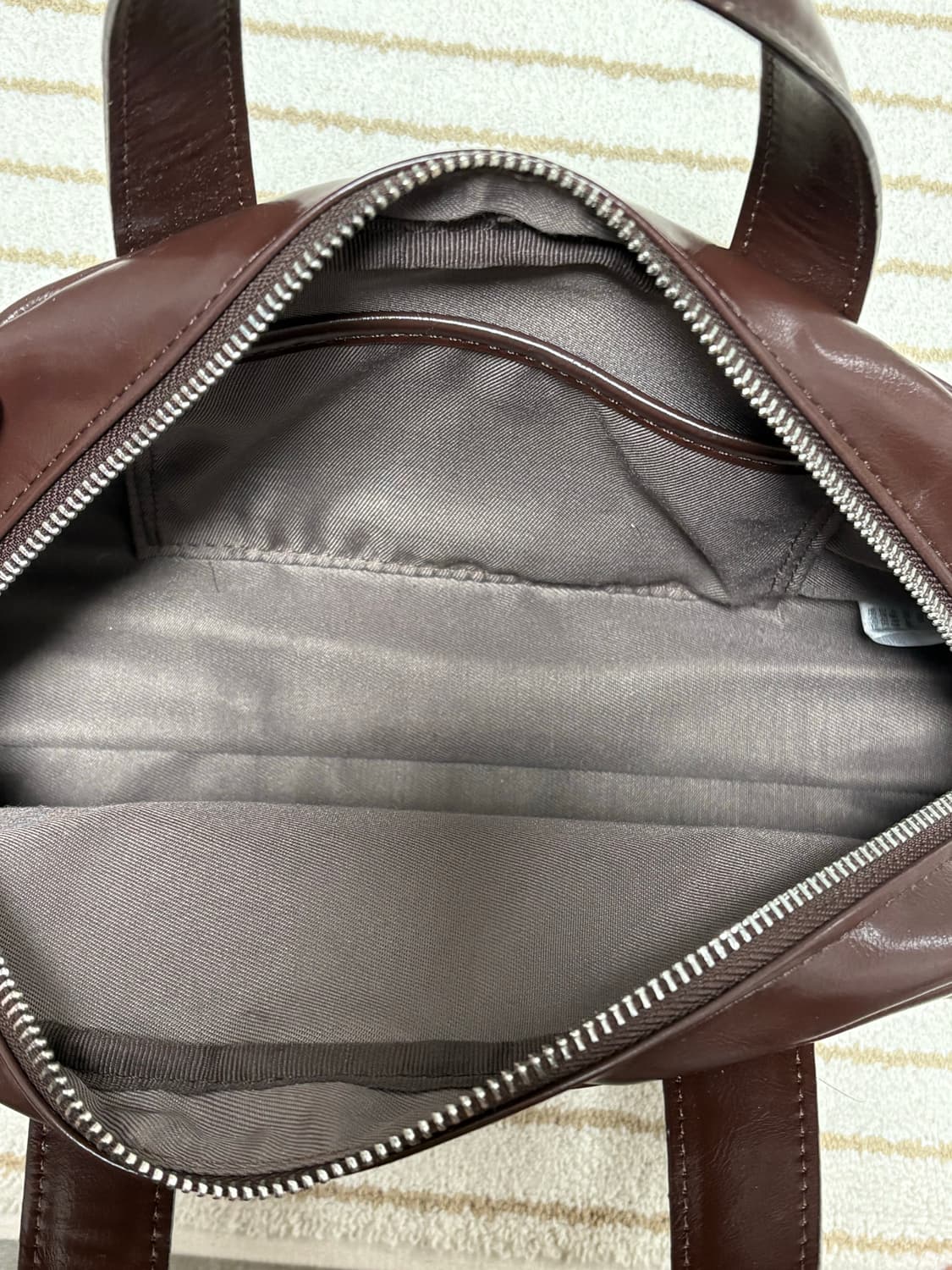 브라운 컬러 토트백 상품이미지4