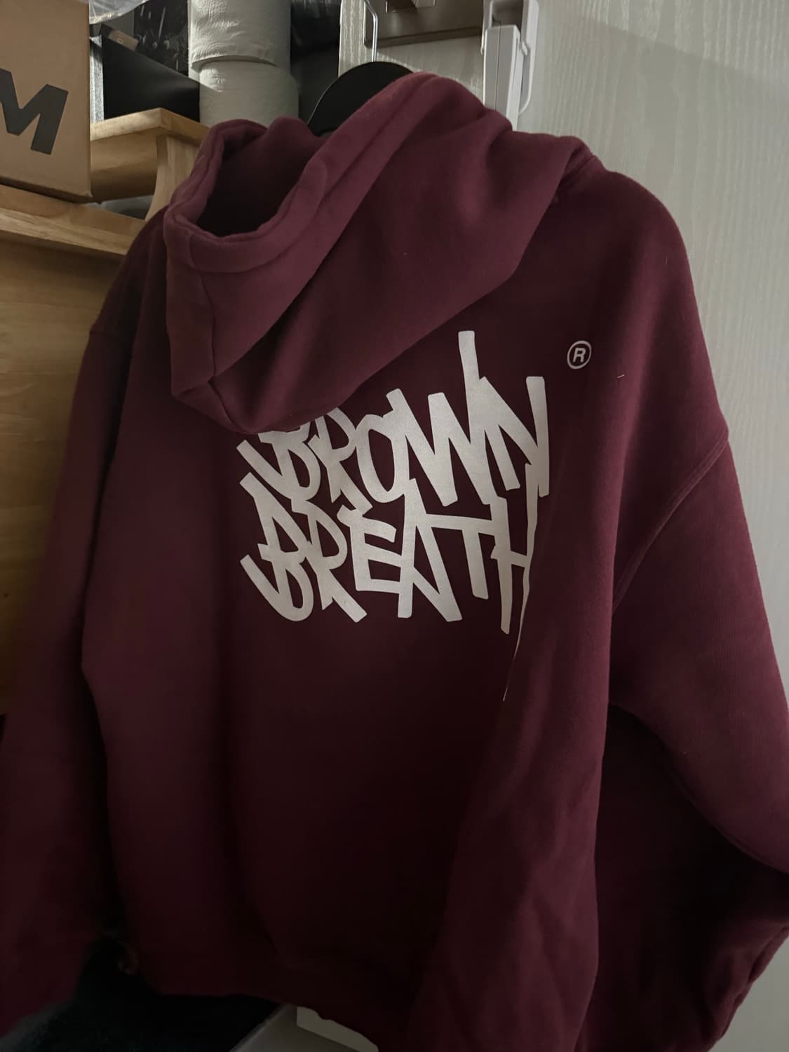 브라운브레스 버건디 후드 XL 상품이미지2