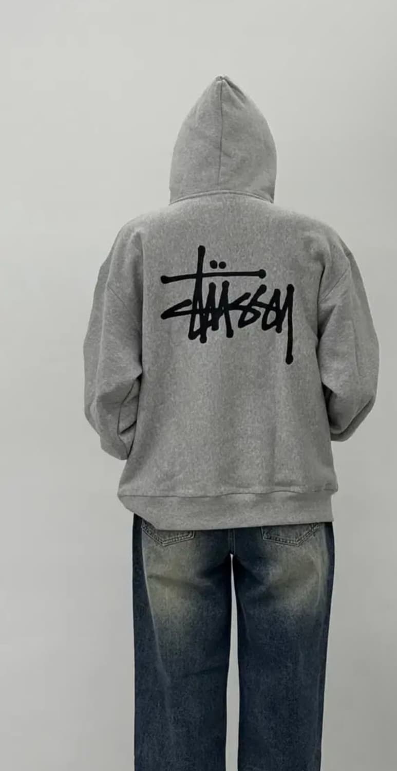 스투시 베이직기모 후드집업 상품이미지9