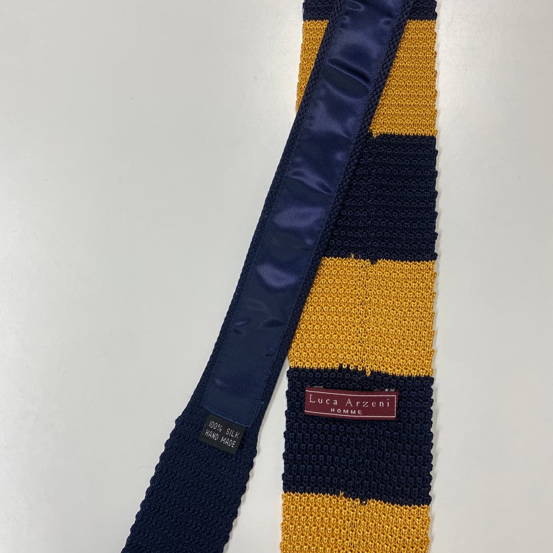 Luca Arzeni 옴므 정품 실크 니트넥타이 상품이미지5