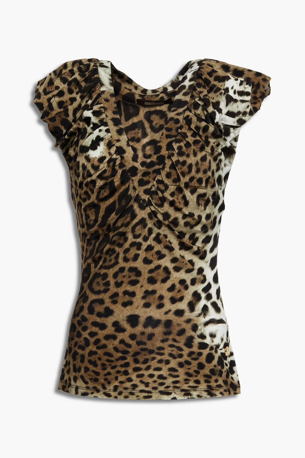 Roberto cavalli 카발리 레오파드 슬림 탑 상품이미지1