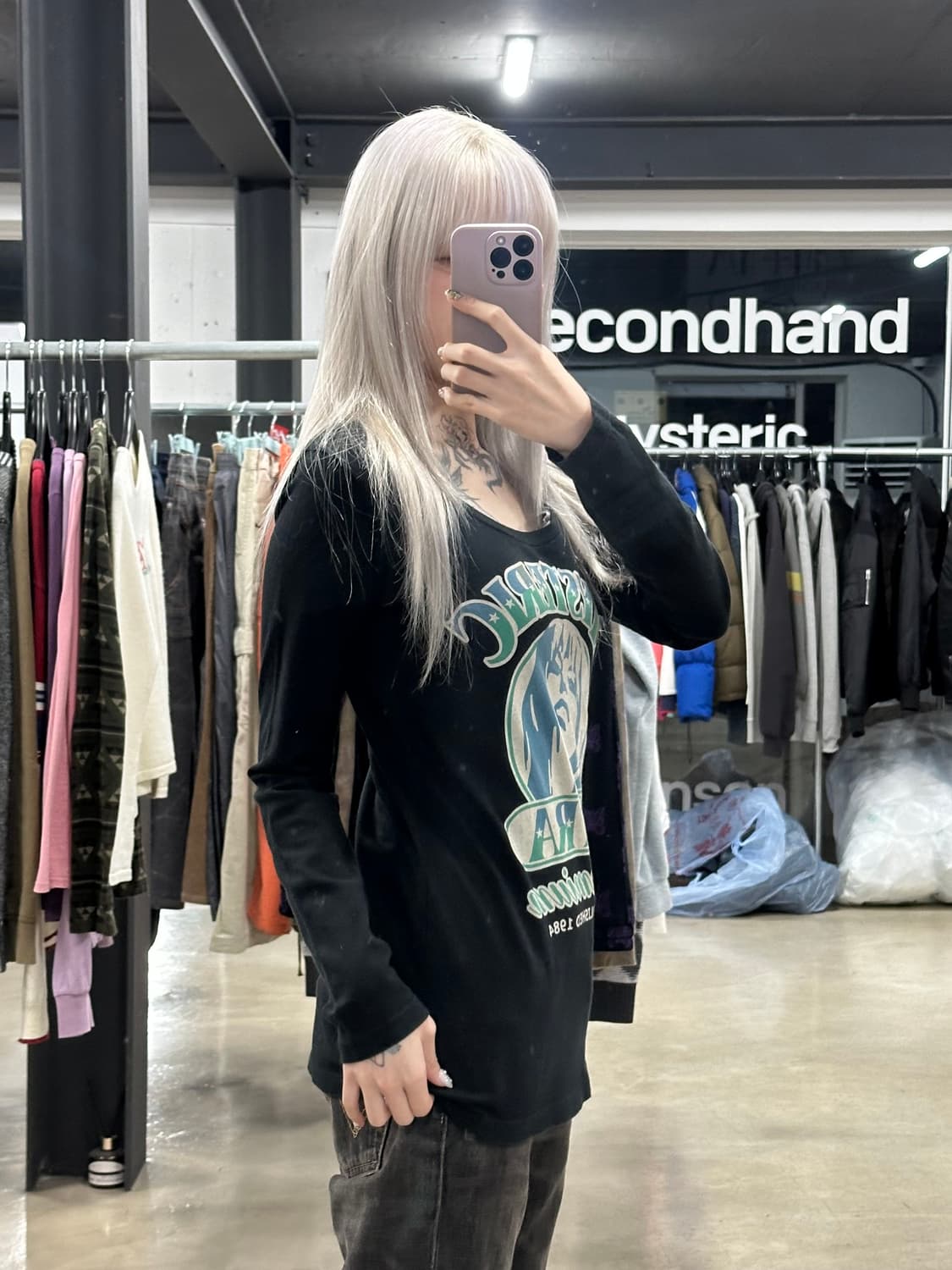 히스테릭 글래머 롱슬리브 긴팔티 상품이미지1