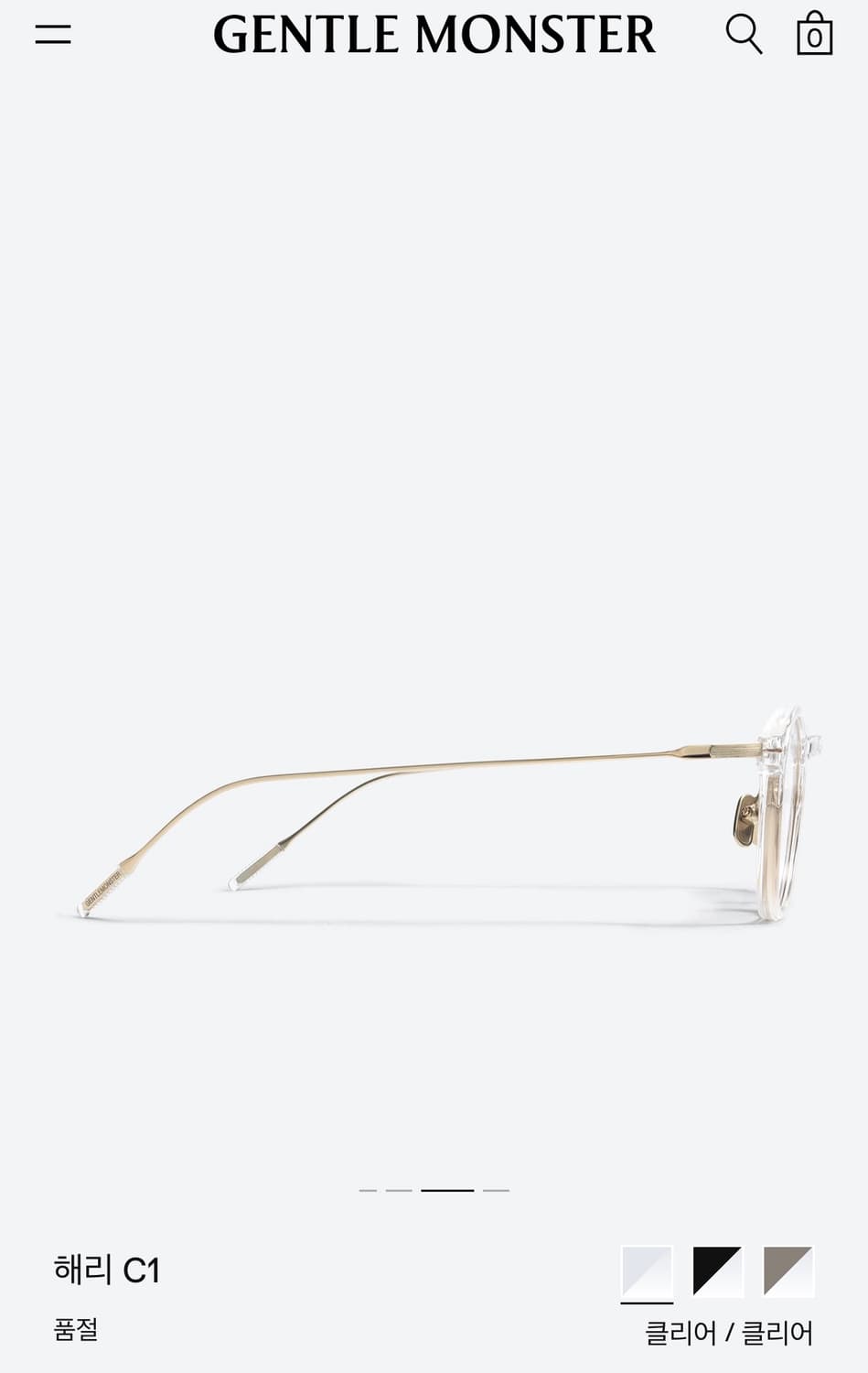 젠틀몬스터 해리 C1 클리어 상품이미지3