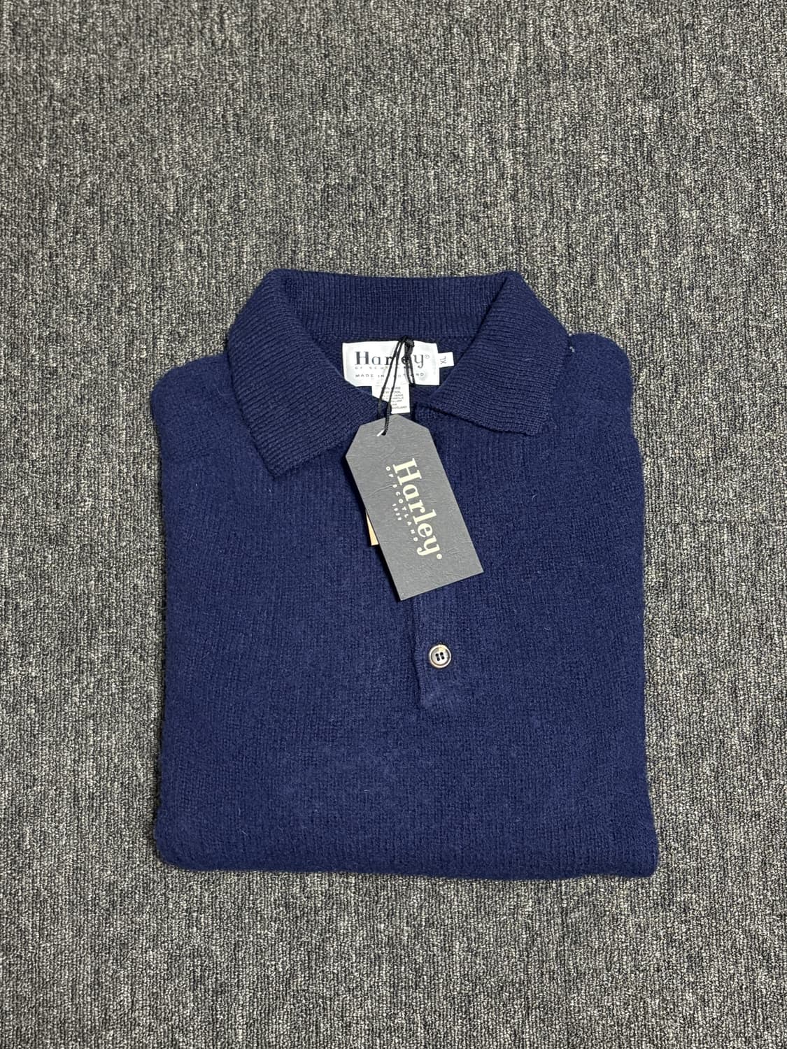 할리오브스코틀랜드 쉐기독 폴로니트 뉴 네이비 XL 105 상품이미지2
