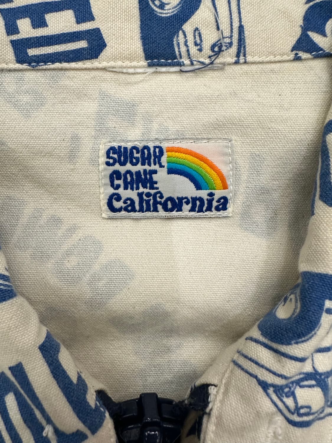 OS)슈가케인 캘리포니아 빈티지 아트워크 패턴 워크 코치 자켓 상품이미지5