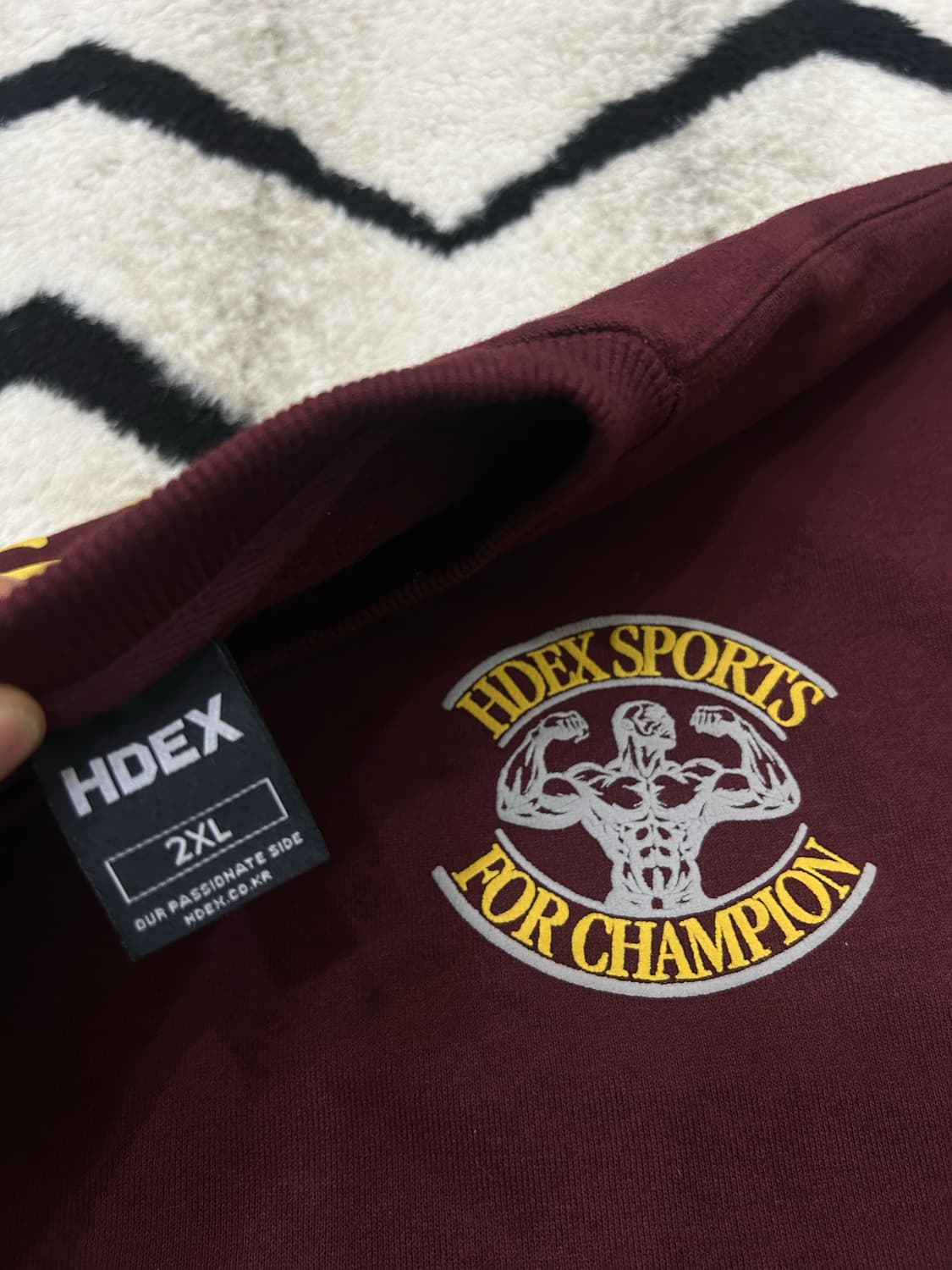 [2XL]HDEX 바이셉스 맨투맨/레드브릭 상품이미지6