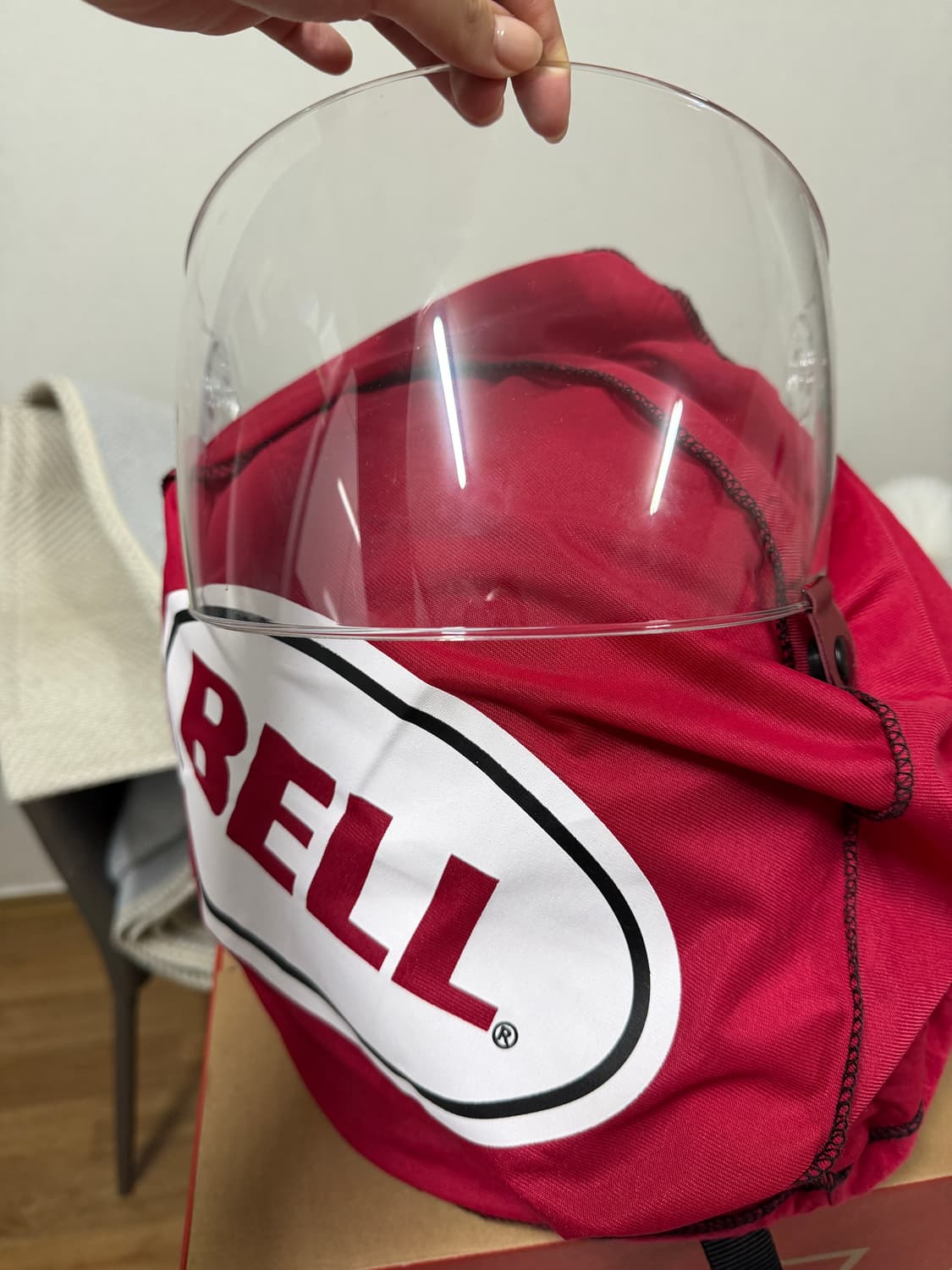 BELL 불릿SE 블레이즌 블랙버건디M(블랙 투명쉴드 포함 상품이미지4