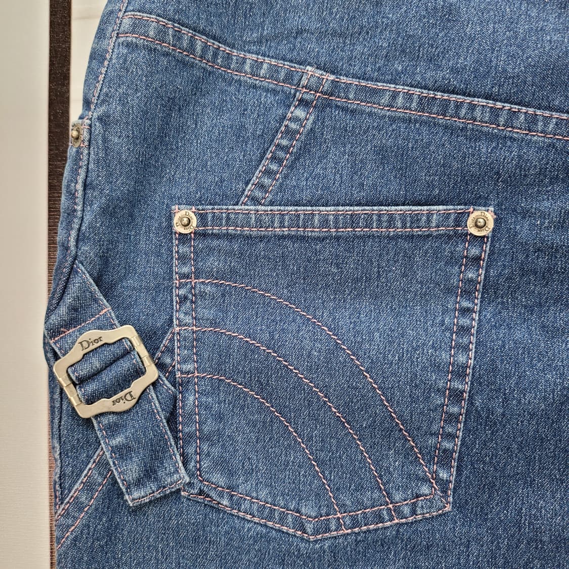 DIOR 크리스찬 디올 데님 스커트 치마 42사이즈 새상품 상품이미지7