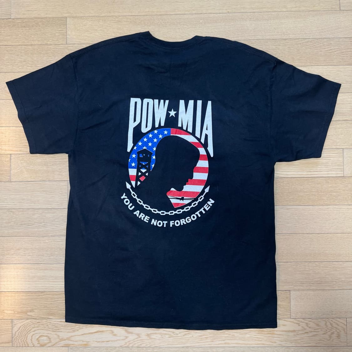 POW/MIA Seymour Johnson AFB 백프린팅 반팔티 XL 상품이미지2