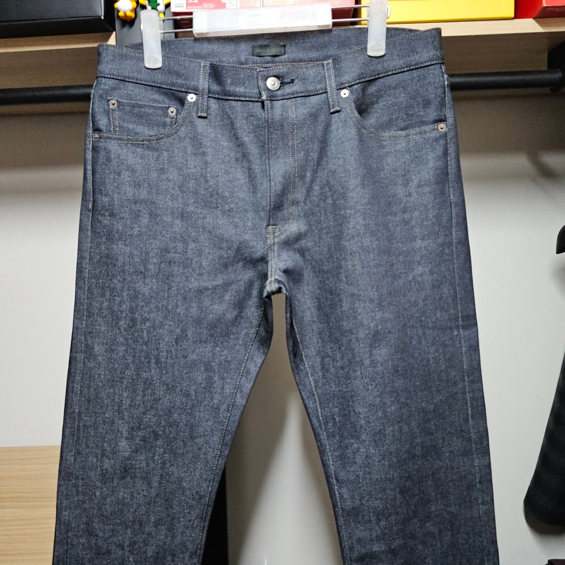 유니클로 스트레치 슬림 남성셀비지 가이하라진 34 상품이미지3