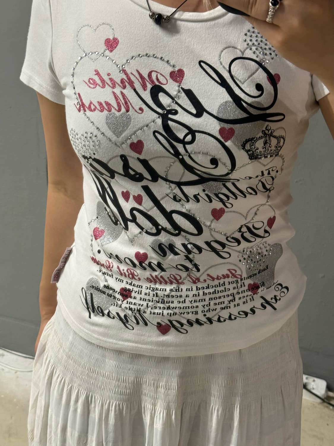 Liz lisa lettering detail top  상품이미지2