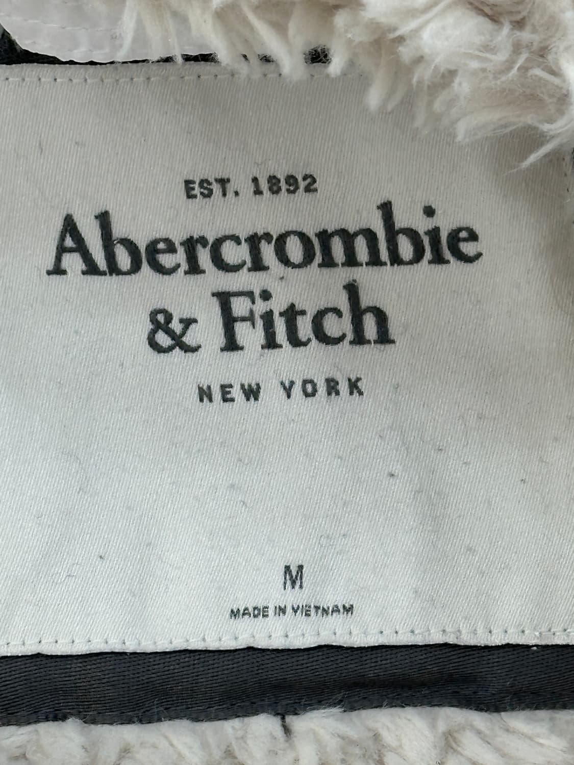 아베크롬비 허리라인 경량 패딩 화이트 러블리 갸루 빈티지 양털 그런지 상품이미지9