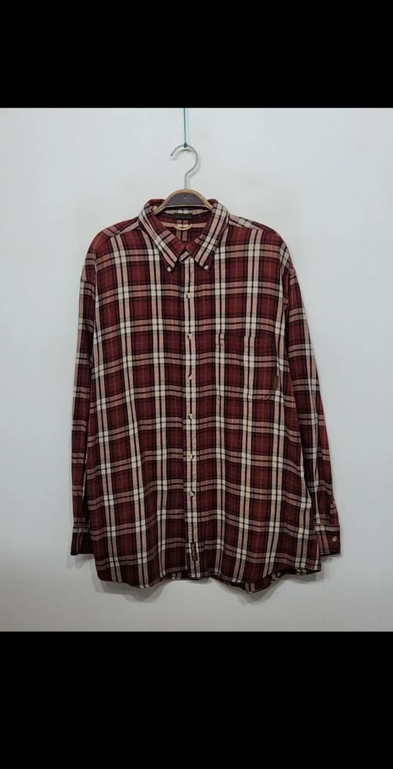 (XXL) 팀버랜드 빅사이즈 셔츠 체크 남방 포켓 캐주얼  상품이미지1