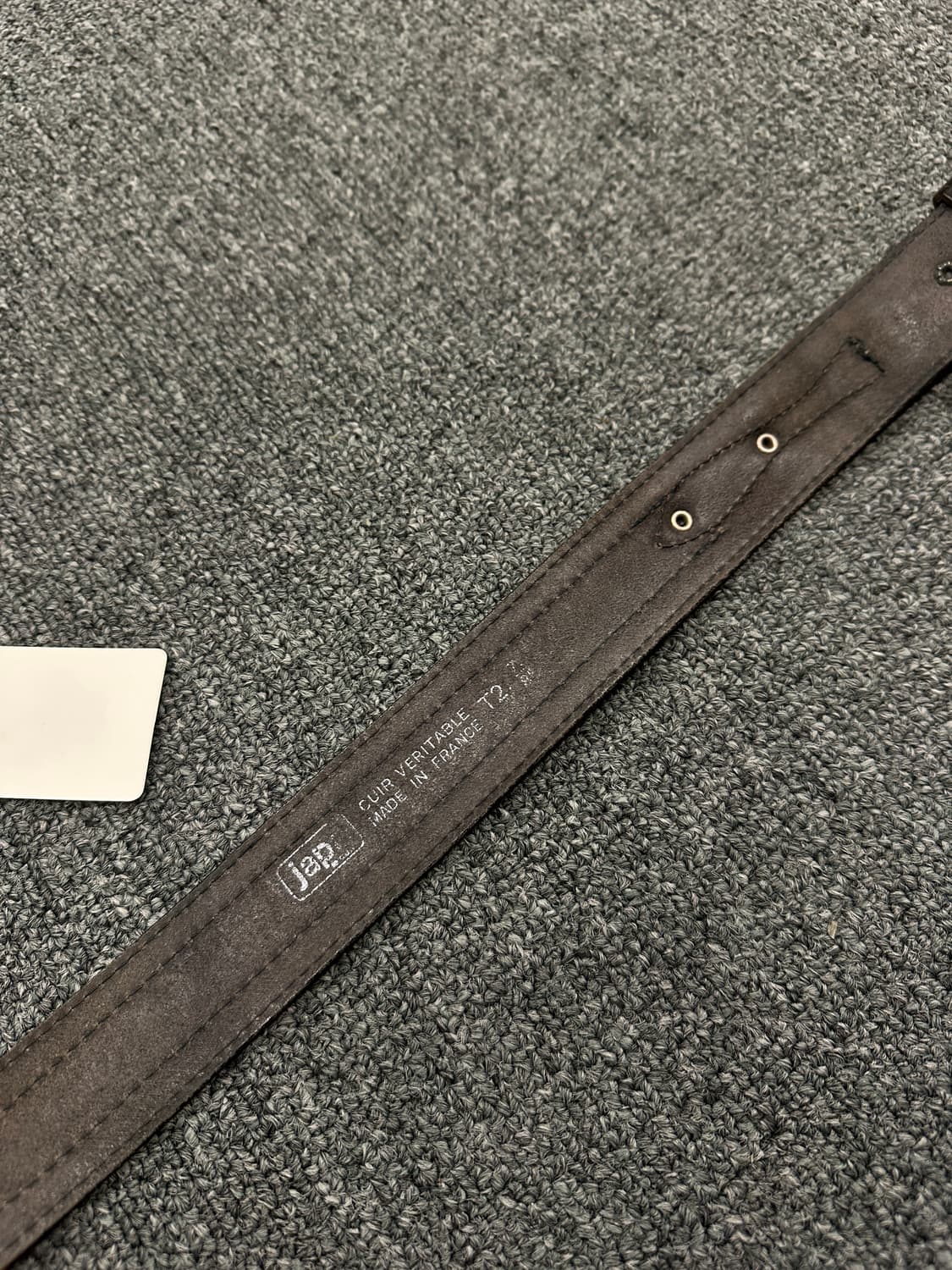 빈티지 웨스턴 블랙 가죽벨트 상품이미지4