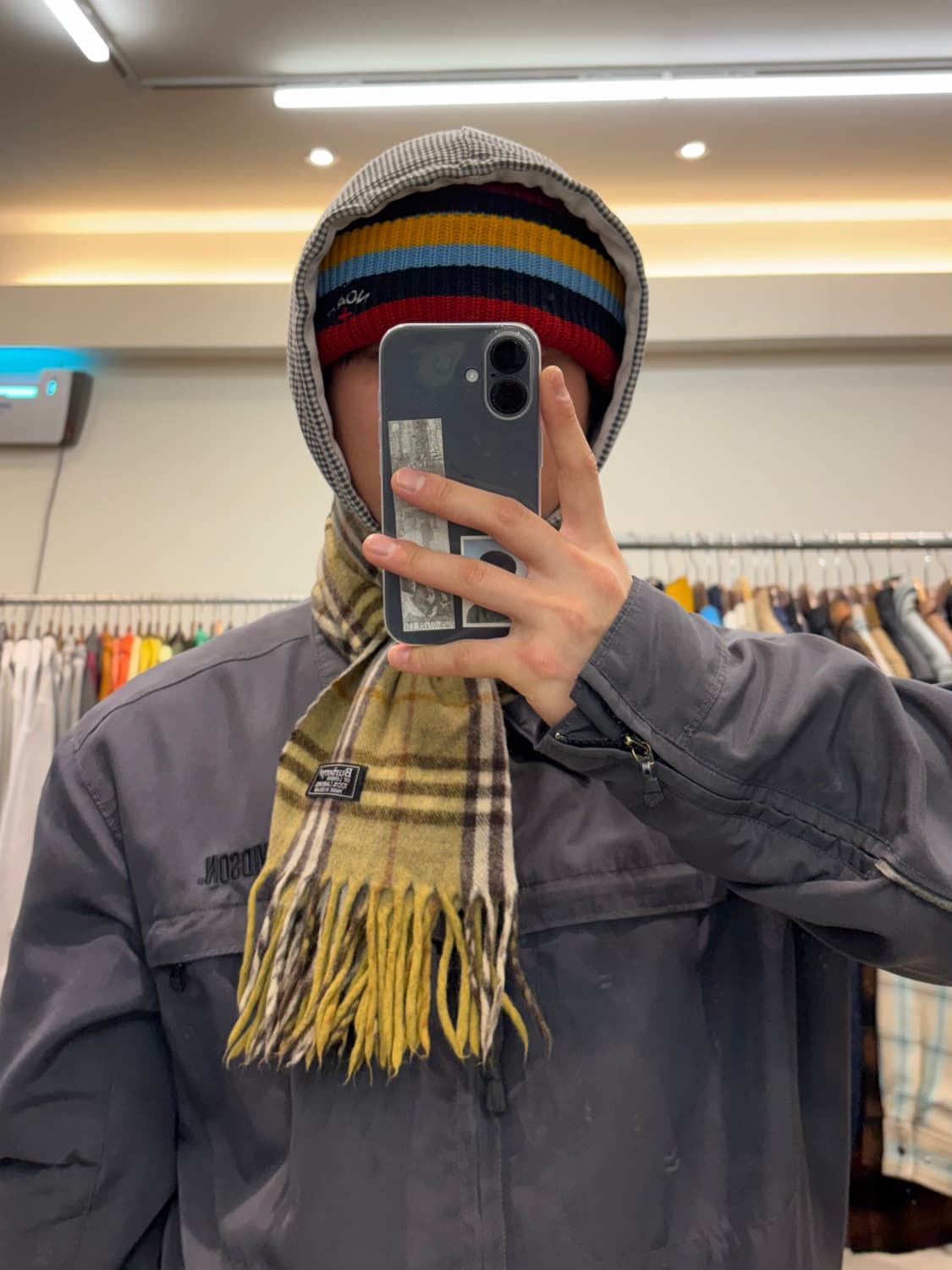 버버리 캐시미어 체크 머플러 상품이미지9