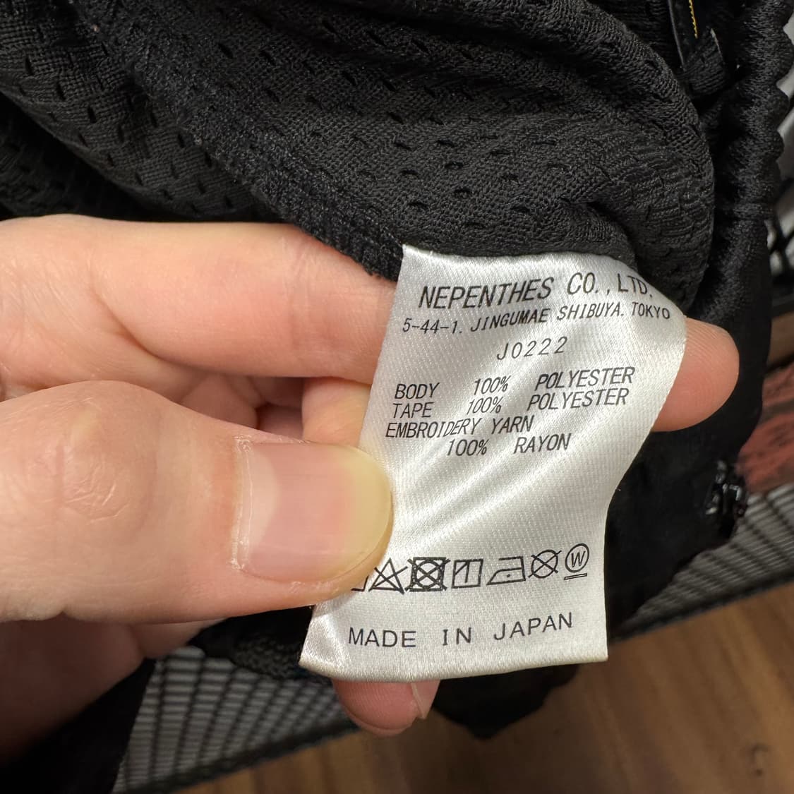 니들스 빈티지 사이드 트랙 팬츠 나비 자수 포인트 그레이 블랫 배색 상품이미지8