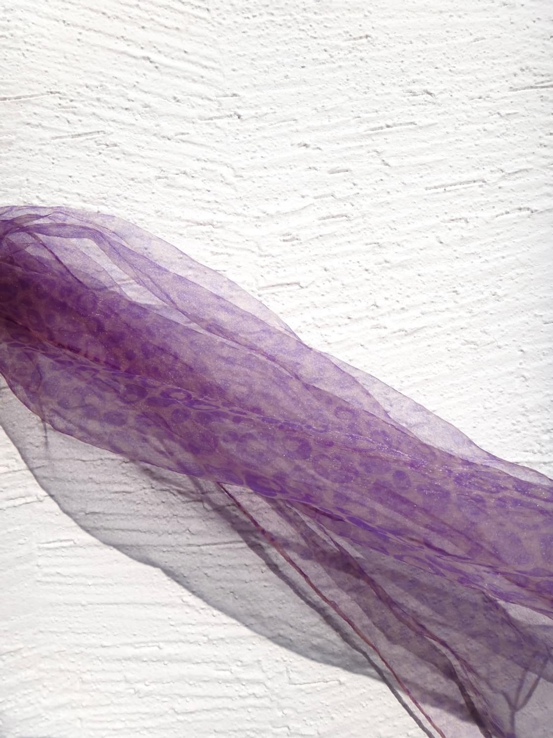 Leopard pattern scarf / purple 상품이미지2