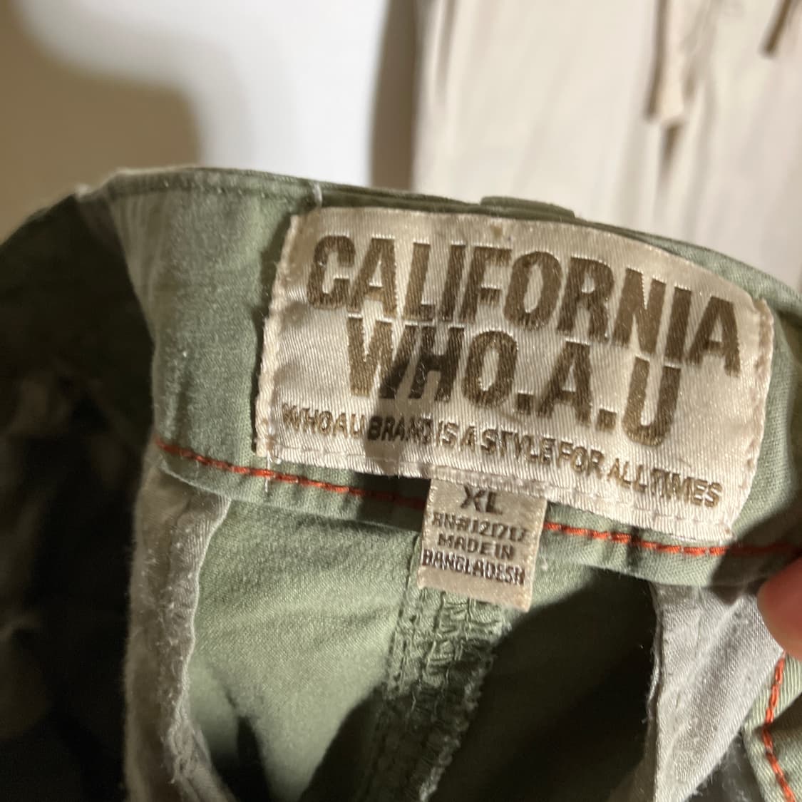 XL)후아유 스판 카고팬츠 치노팬츠 상품이미지7