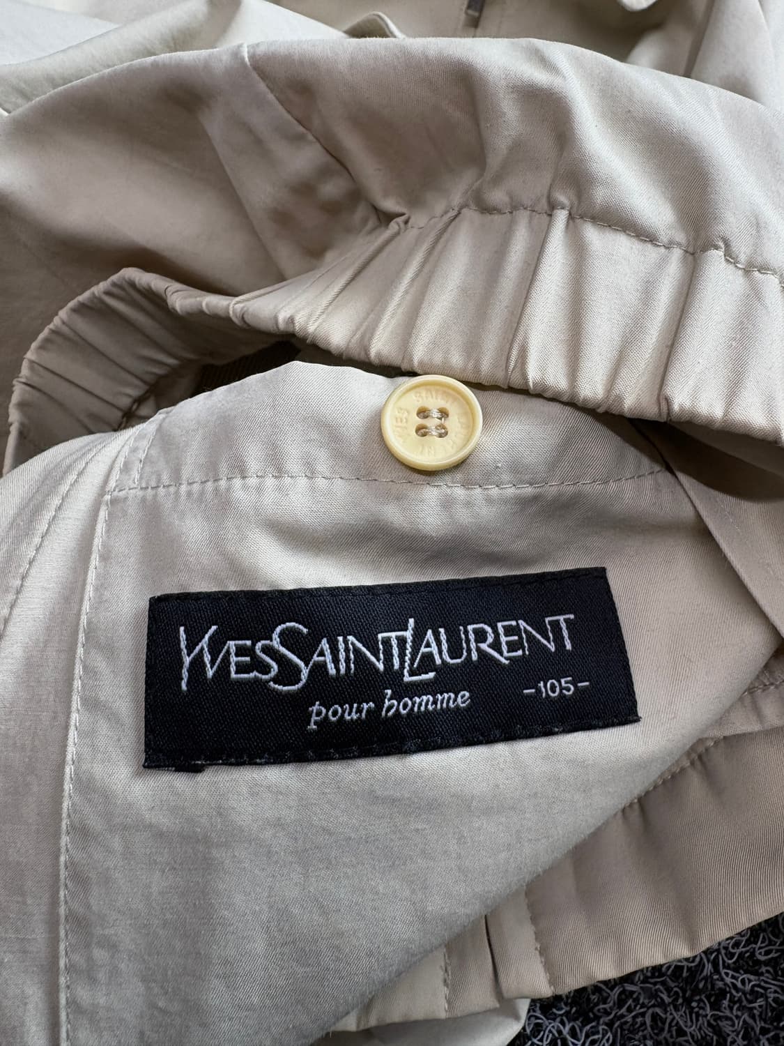 90s YSL 입생로랑 아카이브 미니멀 블루종 자켓 4365 상품이미지6