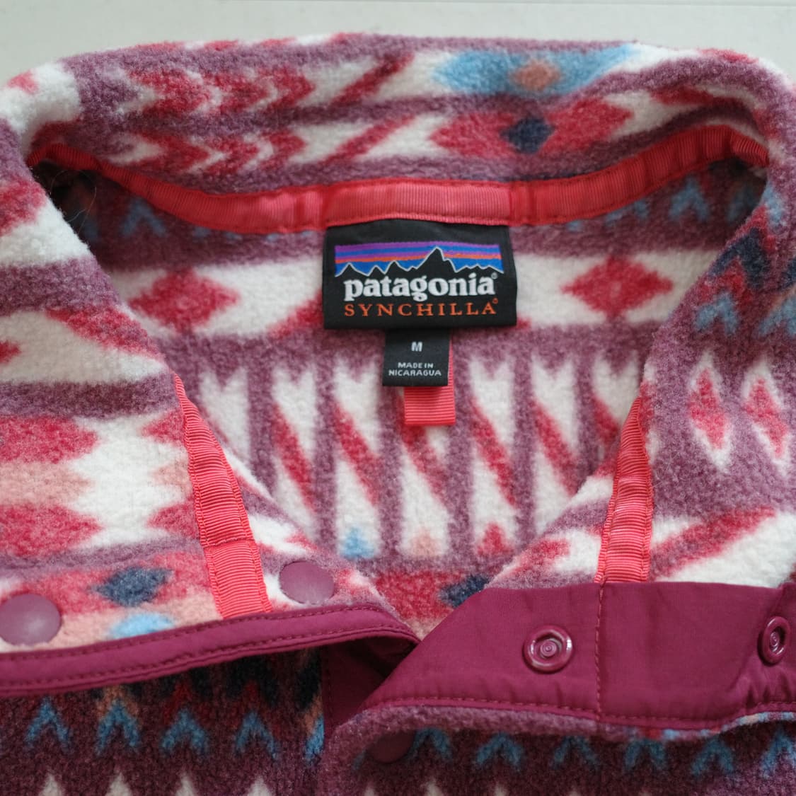 파타고니아 신칠라 스냅T 네이티브 아즈텍 플리스 M 상품이미지3